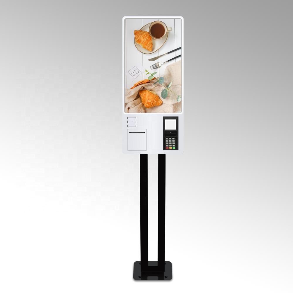 Windows Android 24 Inch Touch Screen Restaurant Ordering Kiosk in Payment Kiosk